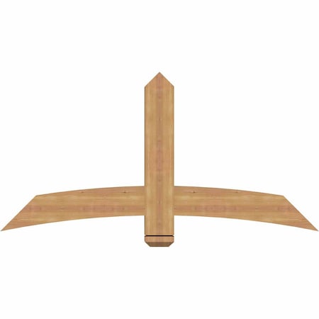 Ekena Millwork Bellingham Timber Gable Bracket, Western Red Cedar, 60"W x 30"H x 3 1/2"D x 5 1/2"F, 12/12 Pitch GBW060X30X0406BEL00SWR